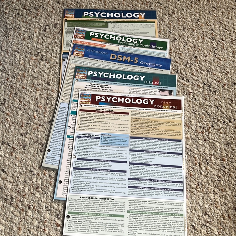 BRAND NEW Psychology Study Guides